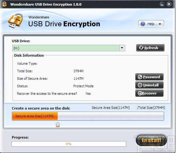 Wondershare USB驱动加密下载,USB驱动加密工具,USB驱动加密